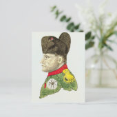 Karikatur von Napoleon Bonaparte Postkarte (Stehend Vorderseite)