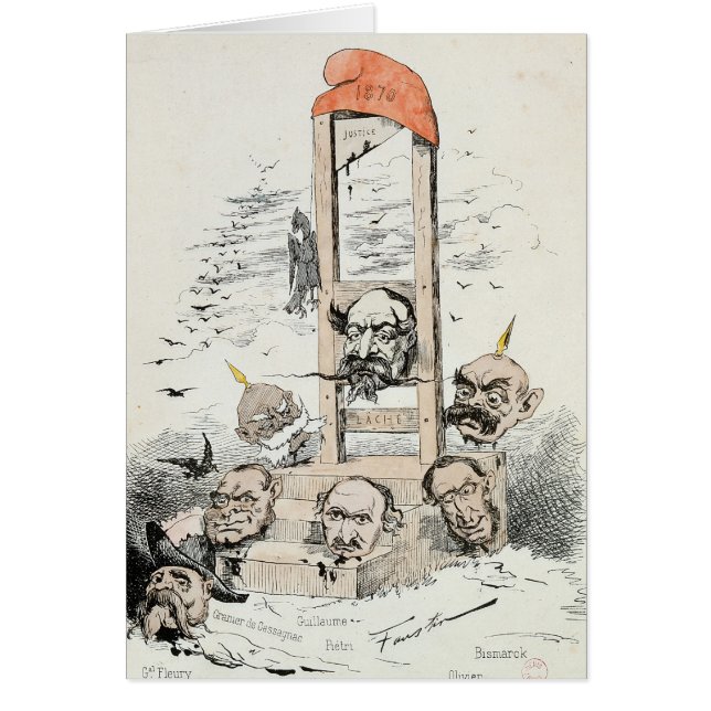 Karikatur von Napoleon III Otto (Vorne)