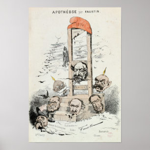 Karikatur von Napoleon III Otto Poster