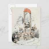 Karikatur von Napoleon III Otto Postkarte (Vorne/Hinten)