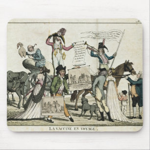 Karikatur von Quakendoktoren, die Impfstoffe Mousepad