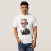 Karikatur von Sigmund Freud T-Shirt (Vorne ganz)