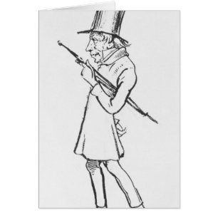 Karikatur von Soren Aabye Kierkegaard