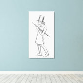 Karikatur von Soren Aabye Kierkegaard Leinwanddruck (Insitu (Holzboden))