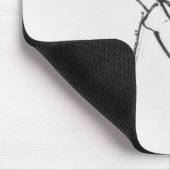 Karikatur von Soren Aabye Kierkegaard Mousepad (Ecke)