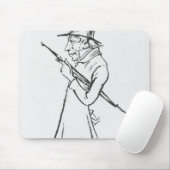 Karikatur von Soren Aabye Kierkegaard Mousepad (Mit Mouse)