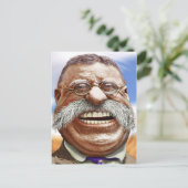 Karikatur von Theodore Roosevelt Postkarte (Stehend Vorderseite)