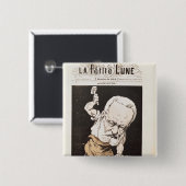 Karikatur von Victor Hugo Button (Vorne & Hinten)