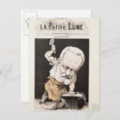 Karikatur von Victor Hugo Postkarte (Vorne/Hinten)