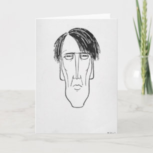 Karikatur von W.B. Yeats, 1898 Karte