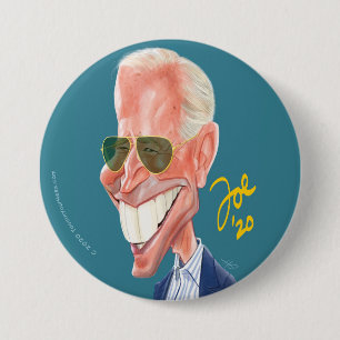 Karikatur-Wahlknopf Joe Biden Cartoon Button