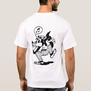 Karikatur-Wolf Pfeift T-Shirt
