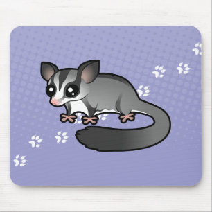 Karikatur-Zucker-Gleiter Mousepad