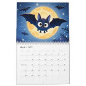 Karikaturartiger Halloween-Kunststil Kalender (Mär 2027)
