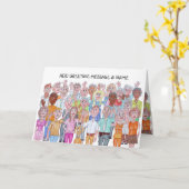 Karikaturen von Menschen zum Abschied Karte (Gelbe Blume)