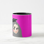 Karikaturengeschenk Frau Hijab-Muslime Tasse (Zentrum)