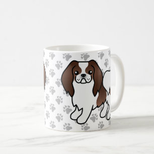 Karikaturenhund und -pfähle kaffeetasse