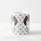 Karikaturenhund und -pfähle kaffeetasse (Mittel)