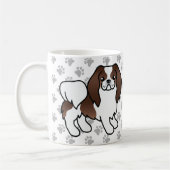 Karikaturenhund und -pfähle kaffeetasse (Links)