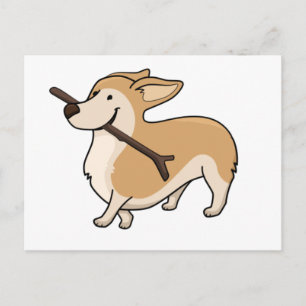 Karikaturenstange Postkarte