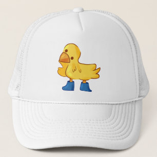 Karikaturenstil der süße Tier-Ente Truckerkappe