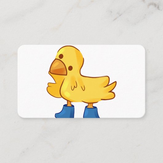 Karikaturenstil der süße Tier-Ente Visitenkarte (Vorderseite)