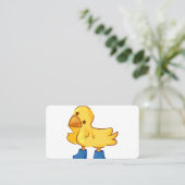 Karikaturenstil der süße Tier-Ente Visitenkarte (Stehend Vorderseite)