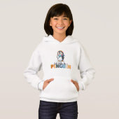 Karikaturenstil wie ein Pinguin Hoodie (Vorne ganz)