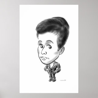 Karikaturenzeichen an Bord 13b Poster