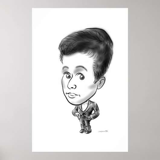 Karikaturenzeichen an Bord 13b Poster (Vorne)