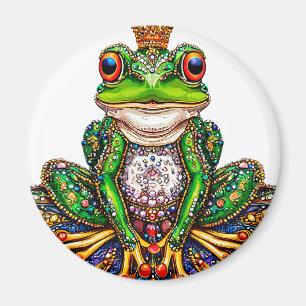 Karikaturfrosch Magnet