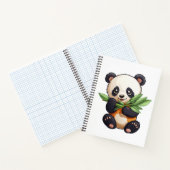 Karikaturillustration eines Pandas Notizblock (Innenseite)