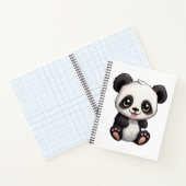 Karikaturillustration eines Pandas Notizblock (Innenseite)