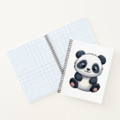 Karikaturillustration eines Pandas Notizblock (Innenseite)