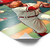 "'Karikaturische Darstellung des amerikanischen Ba Fotodruck (Ecke)