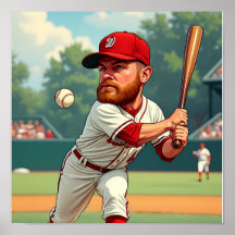 "'Karikaturische Darstellung des amerikanischen Ba