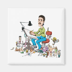 Karikaturist Magnet