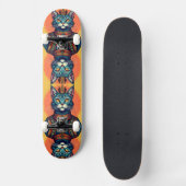 Karikaturkatze Skateboard (Vorderseite)