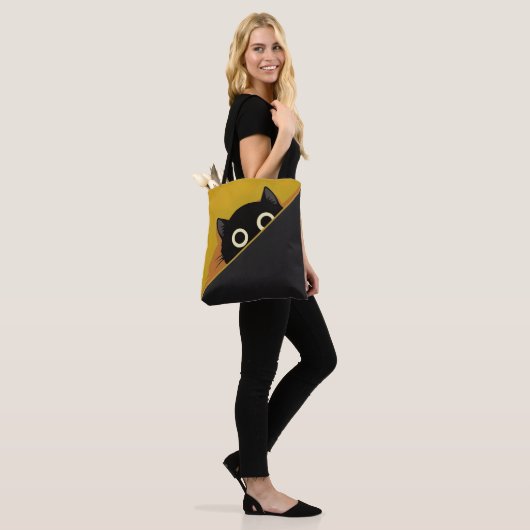 Karikaturkatze Tasche (Am Model)