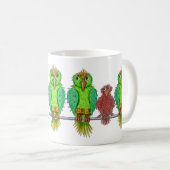 Karikaturvögel Kaffeetasse (VorderseiteRechts)