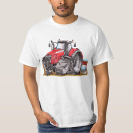 Karikierter Traktor Massey Ferguson T-Shirt