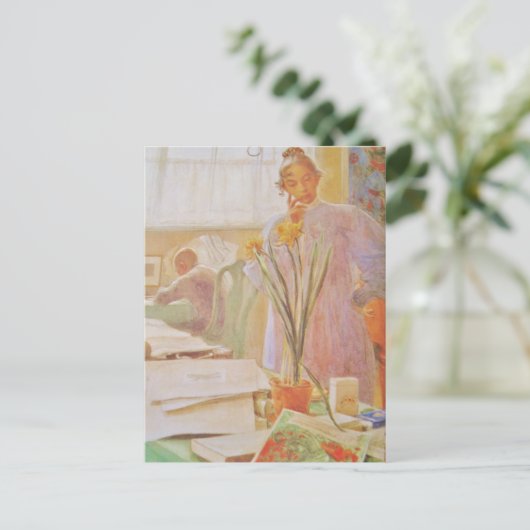 Karin im Studio Postkarte (Stehend Vorderseite)