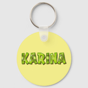 Karina Name Kiwi Design Schlüsselanhänger