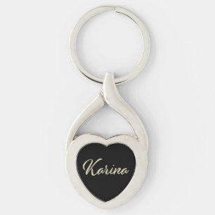 Karina white gold Handwriting Schlüsselanhänger