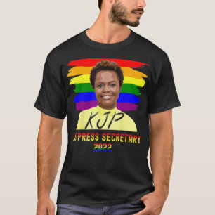 Karine Jean Pierre Erste Pressesprecherin Schwarz T-Shirt