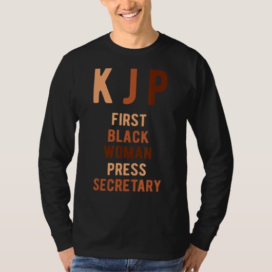 Karine Jean Pierre First Black Woman Press Secreta T-Shirt (Vorderseite)