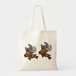 Kariou Rentier Hirsche Wild Happy Jumping Tragetasche
