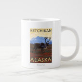 Kariou Scene - Ketchikan, Alaska Jumbo-Tasse (Rechts)