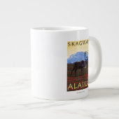 Kariou Scene - Skagway, Alaska Jumbo-Tasse (Vorderseite Rechts)