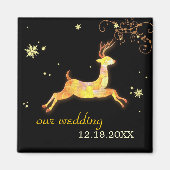 Kariou Winter Wedding Save the Date Magnet (Vorne)